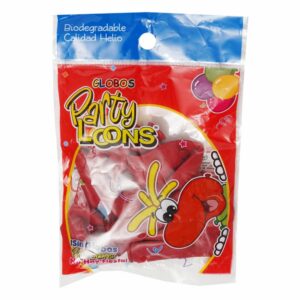 Globo N9 Rojo PARTY LOONS X 10 Uds