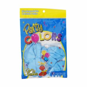 Globo N9 Celeste PARTY LOONS X 10 Unidades