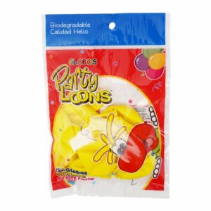 Globo N9 Amarillo PARTY LOONS X 10 Uds