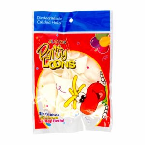 Globo Blanco PARTY LOONS N°12