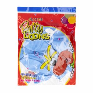 Globo N12 Celeste PARTY LOONS X 10 Uds