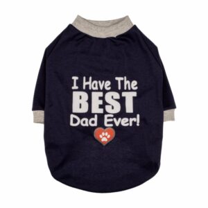 Ropa Para Perros Camiseta Diseño Best Dad THE PET FACTORY Talla Grande