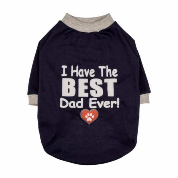 Ropa Para Perros Camiseta Diseño Best Dad THE PET FACTORY Talla Grande