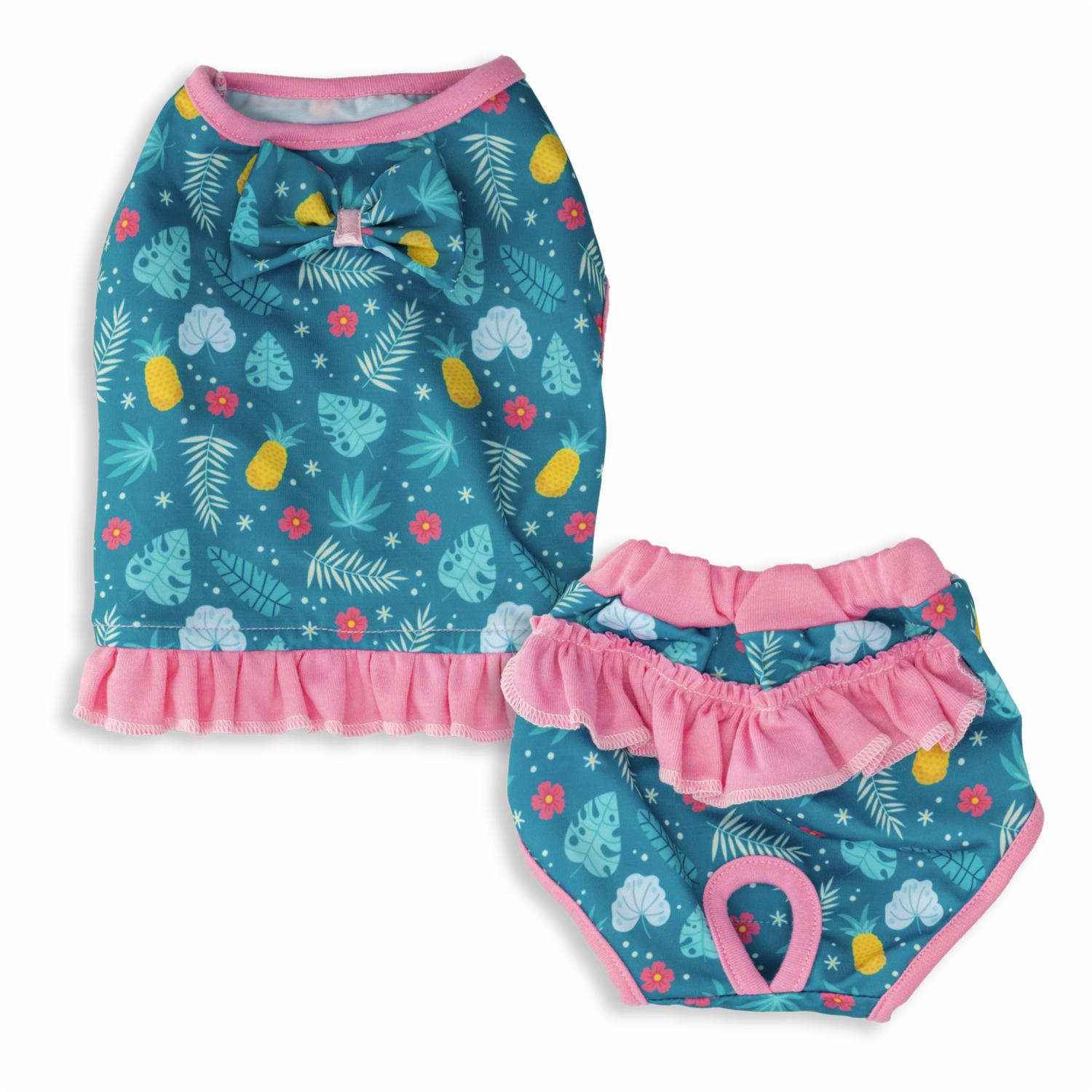 Vestido Para Mascota Duo Girl Summer THE PET FACTORY Talla Pequeño - Imagen 2