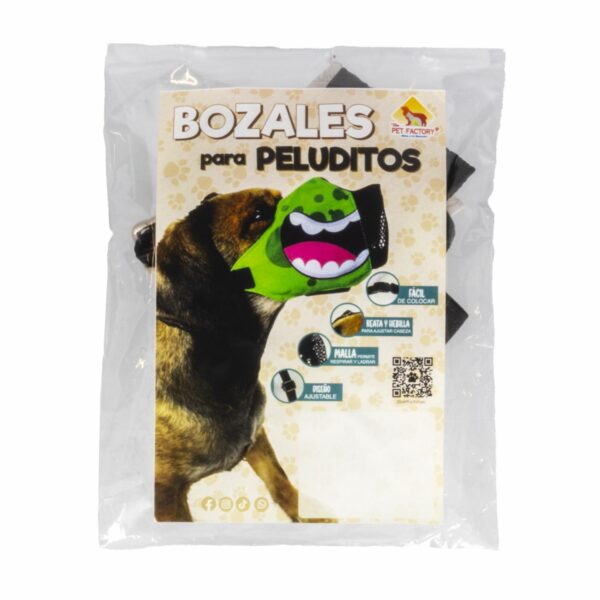 Bozal Para Perro Diseño Caritas THE PET FACTORY Talla Mediano - Imagen 2