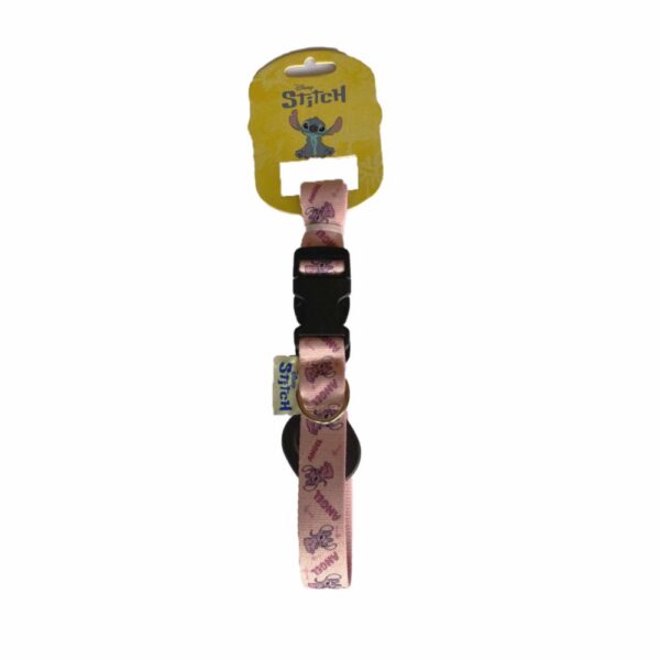 Collar Para Perro Diseño De Stitch Color Rosa DISNEY 15CM