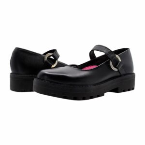Zapato Escolar Mocasín Con Hebilla Redonda VECACHI