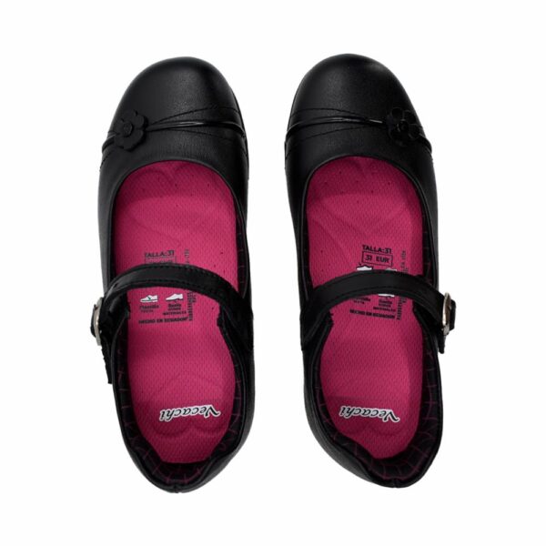 Zapato Escolar Hebilla Flor Delantero VECACHI - Imagen 3