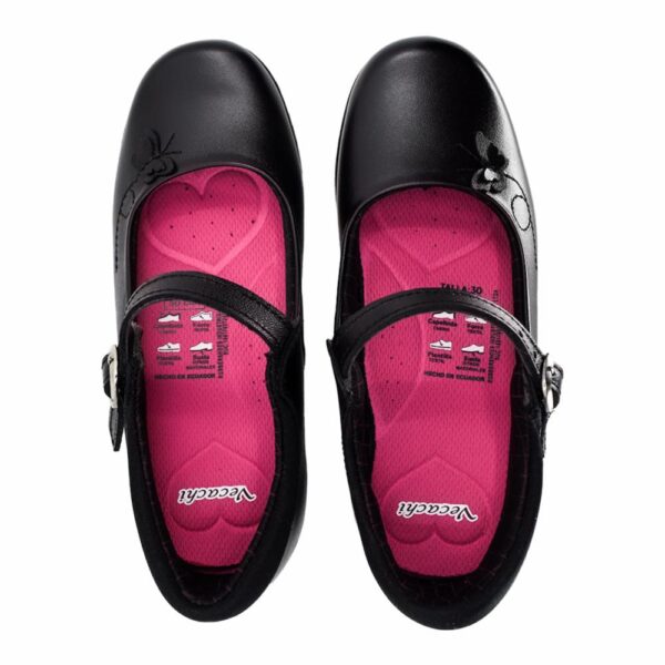 Zapato Escolar Hebilla Con Mariposa Delantera VECACHI - Imagen 2