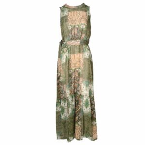 Vestido Largo Sin Manga Estampado TREND & STYLE