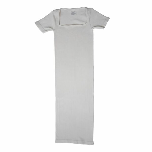 Vestido Escote Manga Corta  Taupe TESS - Imagen 3