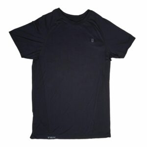 Camiseta Manga Corta Deportivo Hombre Negro TSX