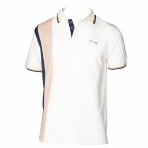 Polo Manga Corta Franja Rosada BLUE