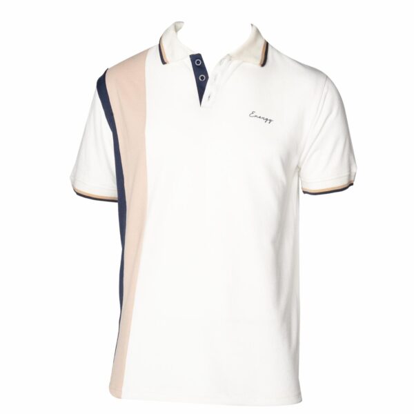 Polo Manga Corta Franja Rosada BLUE