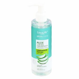 Limpiador Facial Aloe + Acido Hialuronico En Gel SKIN CARE 200 Ml