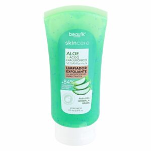 Limpiador Exfoliante Aloe + Acido Hialuronico En Gel SKIN CARE 175 Ml