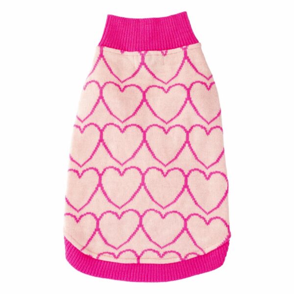 Suéter Para Perro Cenefa Corazón MY STYLE Talla Pequeño - Imagen 2