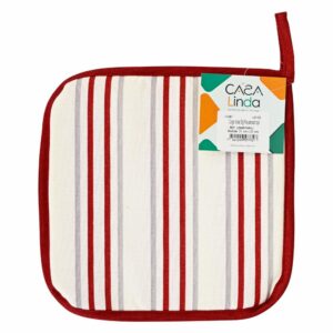 Coge Ollas Rayas nad Rojo CASA LINDA 21 X 21 Cm