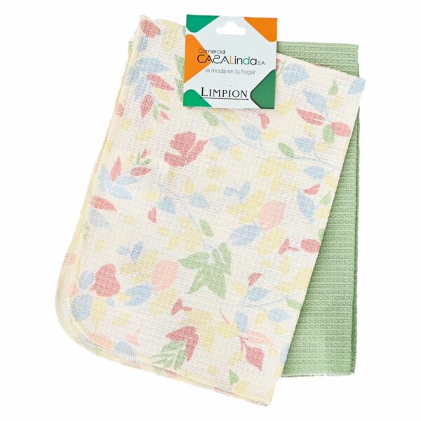 Set De Limpiones Acuf Verde CASA LINDA 60 X 40 Cm