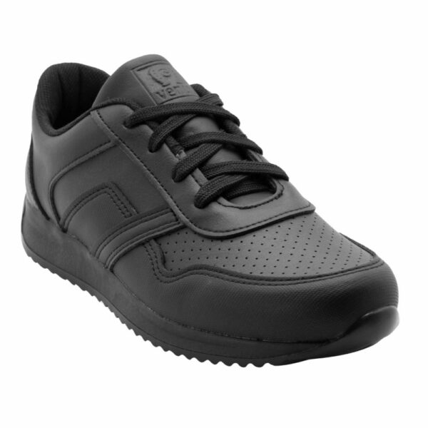 Zapato Escolar Negro Deportivo Diseño Valencia Con Cordón VENUS - Imagen 2