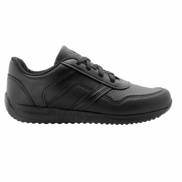 Zapato Escolar Negro Deportivo Diseño Valencia Con Cordón VENUS - Imagen 3