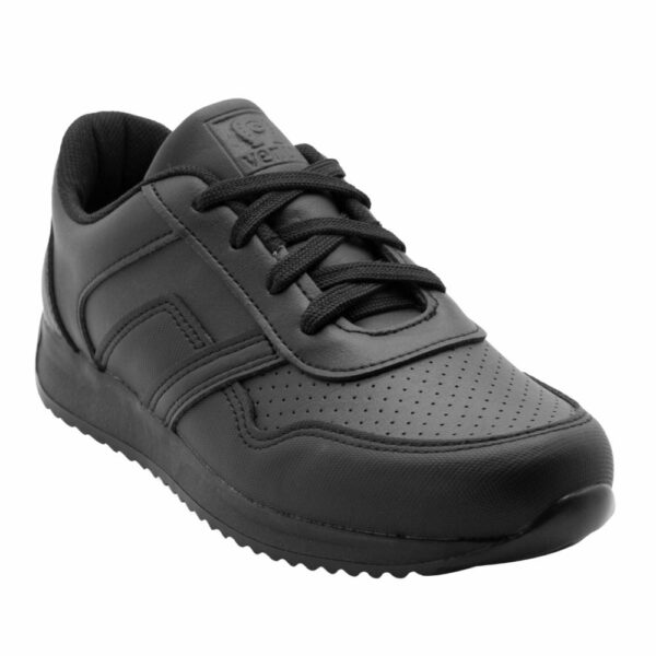 Zapato Escolar Negro Deportivo Diseño Valencia Con Cordón VENUS - Imagen 4