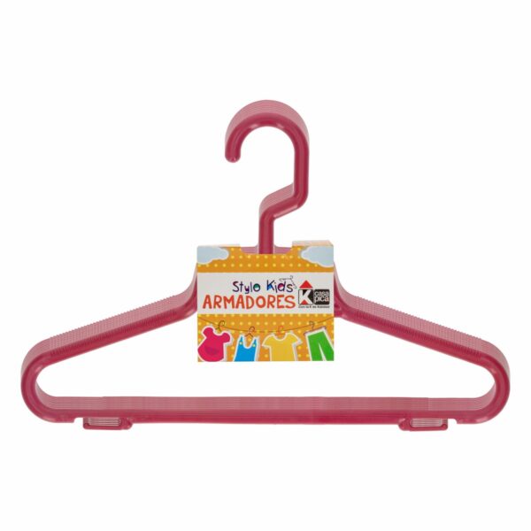 Armador De Ropa Infantil Rosado CASA PICA 8 Piezas