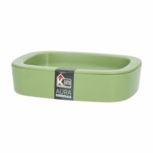 Jabonera Línea Aura Verde Essential CASA PICA 13X10X3.5  Cm