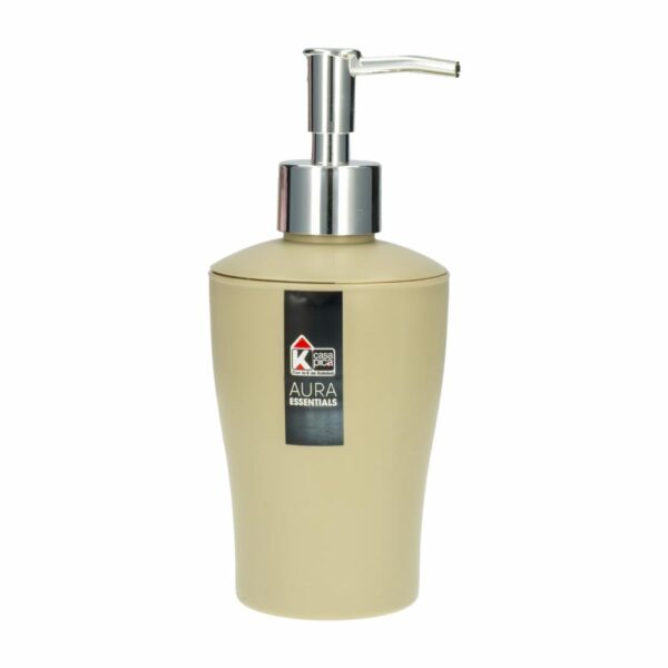 Dispensador De Jabón Línea Aura Beige Essential CASA PICA 19X8  Cm