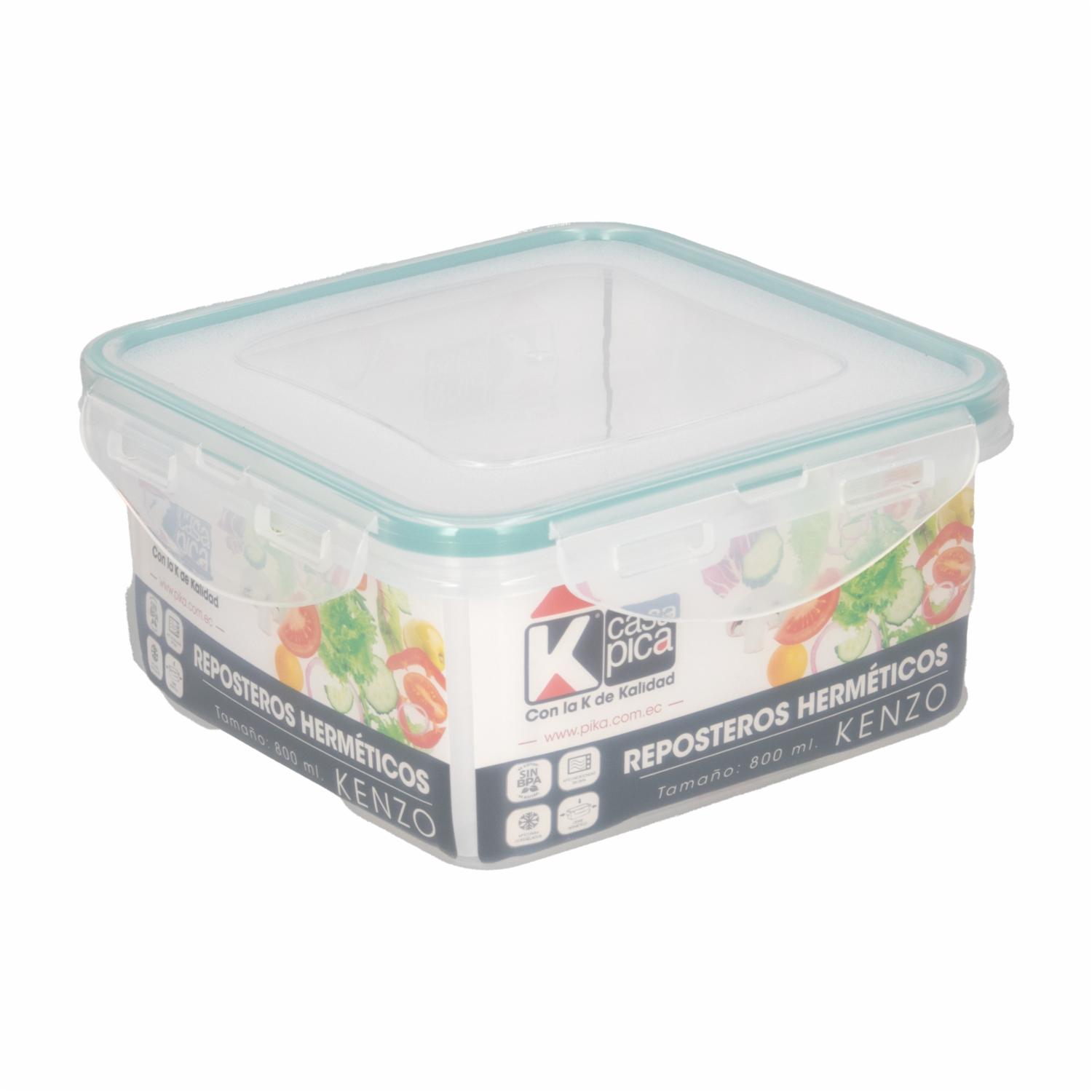 Repostero Cuadrado Kenzo Menta CASA PICA 0,8 Litros - Imagen 2