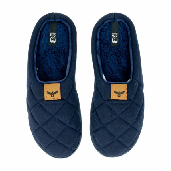 Pantuflas Suecas Azules Diseño De Rombos CM ORIGINAL - Imagen 7