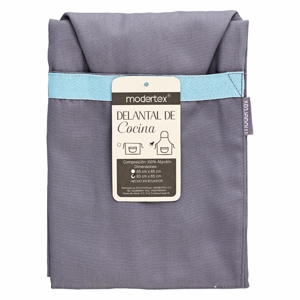 Delantal Pechera Gris MODERTEX 83 X 65 Cm - Imagen 2