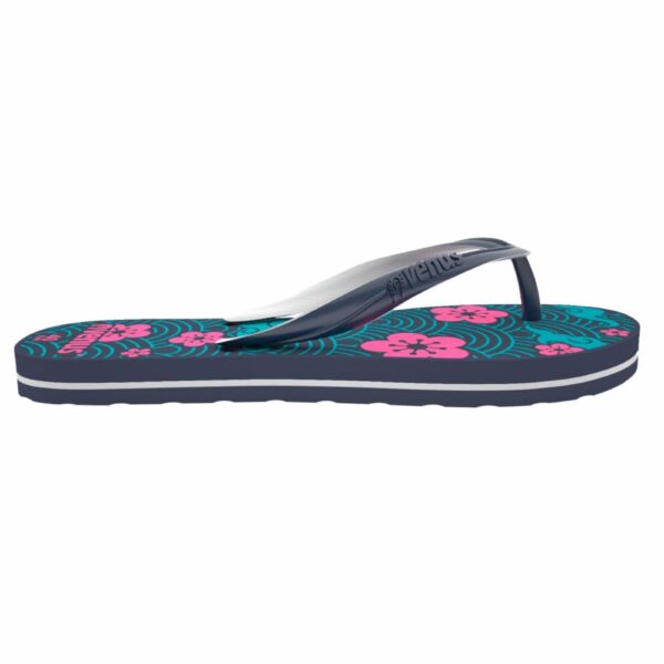 Zapatilla De Dama Con Tiras Diseño Geranio Azul Con Rosado VENUS - Imagen 6