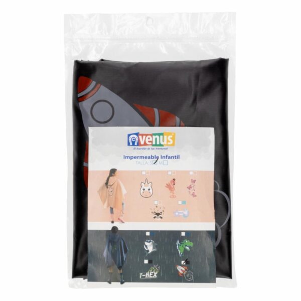Capa Impermeable Titan Infantil Negro VENUS Talla Pequeño