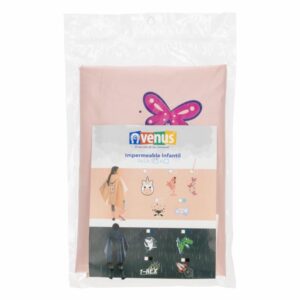 Capa Impermeable Diseño Monarca Rosado VENUS