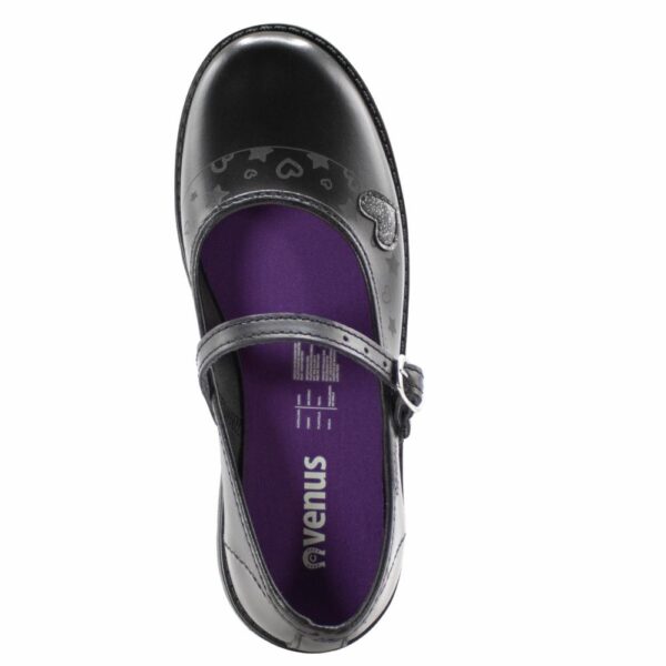 Zapato Escolar Negro De Cuero Diseño Aitana Con Correa VENUS - Imagen 11