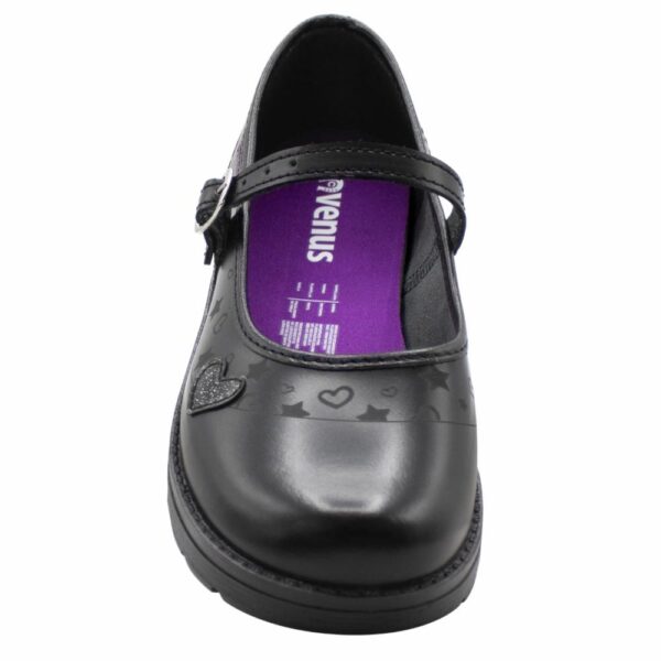 Zapato Escolar Negro De Cuero Diseño Aitana Con Correa VENUS - Imagen 12