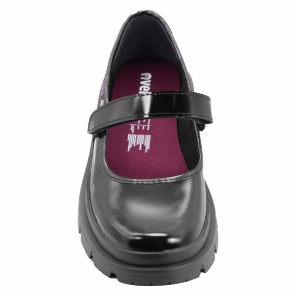 Zapato Escolar Negro De Cuero Diseño Xaviera Con Correa VENUS - Imagen 8