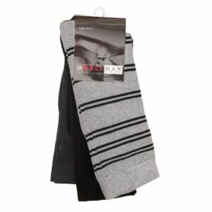 Medias Casuales A Rayas WELLMAN Talla 10-12 X 3 Uds