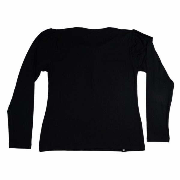 Camiseta Cuello Redondo con Botones y Manga Larga MGX BASIC - Imagen 2