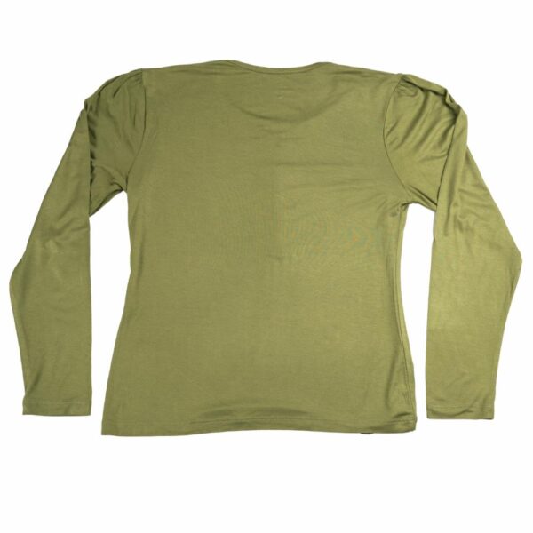 Camiseta Cuello Redondo con Botones y Manga Larga MGX BASIC - Imagen 2