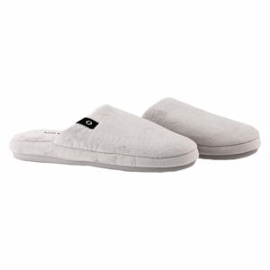 Pantuflas Peluche Gris MGX BASIC