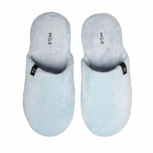 Pantuflas Peluche Celeste MGX BASIC