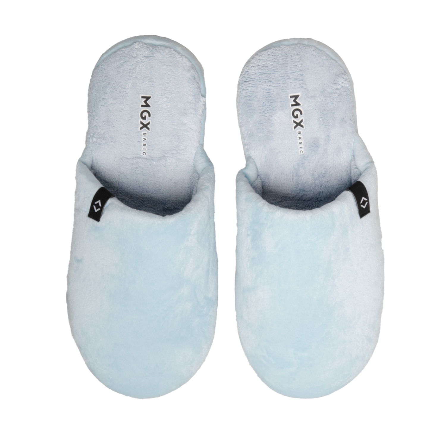 Pantuflas Peluche Gris MGX BASIC