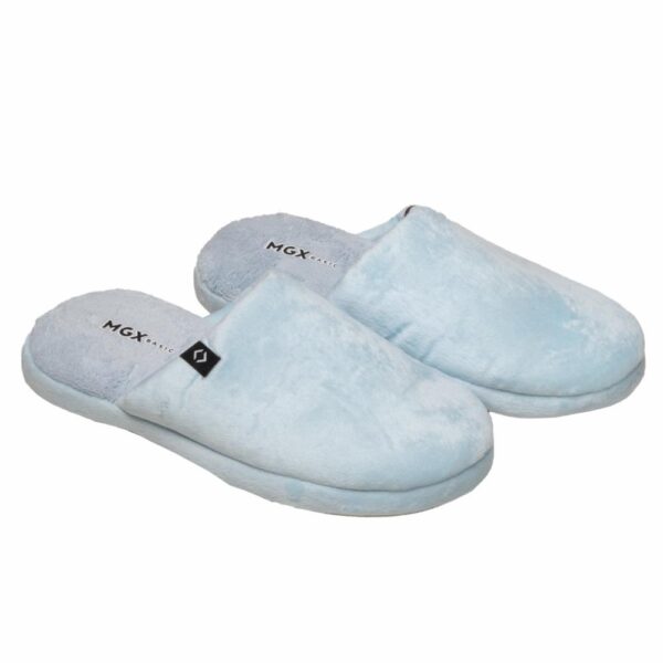 Pantuflas Peluche Celeste MGX BASIC - Imagen 2