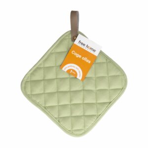 Coge Ollas Acolchado Color Verde Jade FREE HOME Unidad