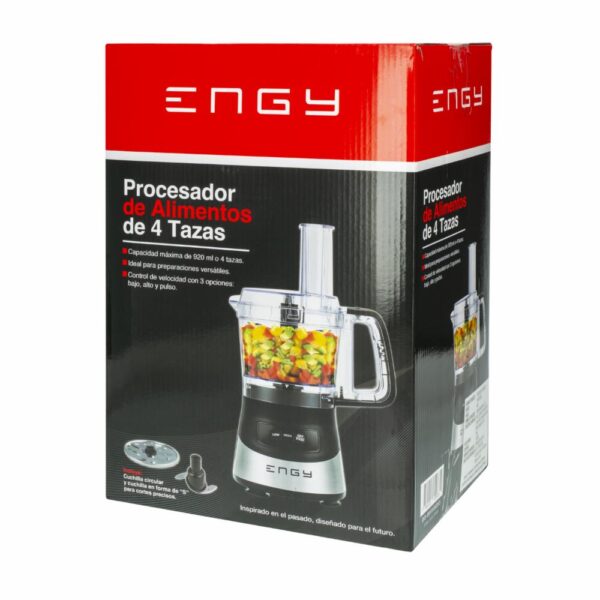 Procesador De Alimentos 3 Velocidades DIS-09101002SS ENGY 4 Tazas - Imagen 3