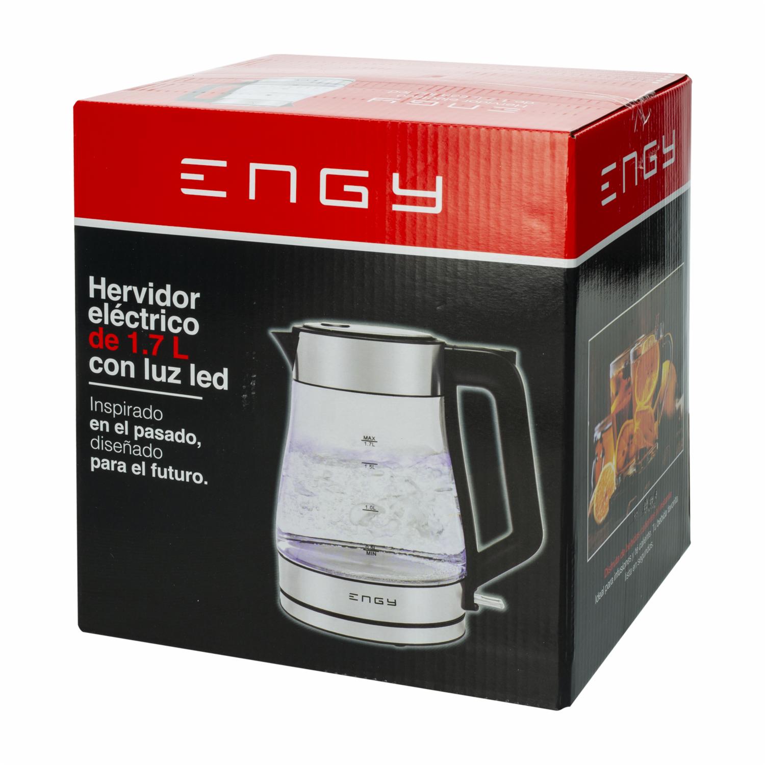 Hervidor Eléctrico Con Luz Led DIS-09101003SS ENGY 1.7 Litros - Imagen 4