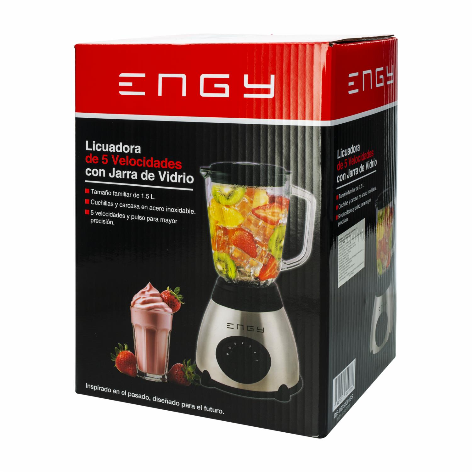 Licuadora Vaso De Vidrio 1.5 Litros ENGY DIS-09056001SS - Imagen 4