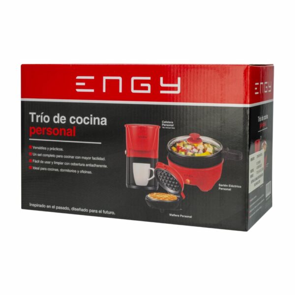Pack Electrodomésticos Sartén Waflera Cafetera ENGY DIS-09125001R - Imagen 5